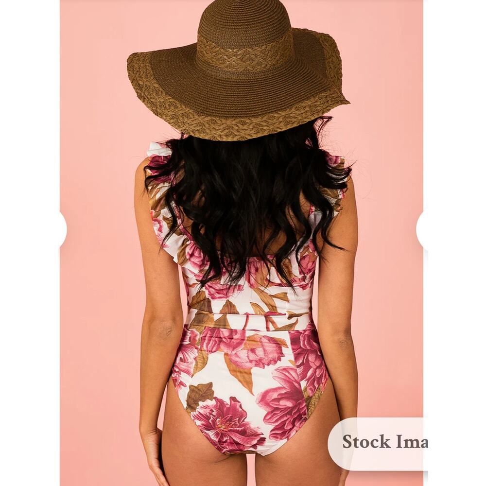 Mia Joy EVIE SWIMSUIT IN BOUGAINVILLEA FLORAL M NWT - Picture 2 of 8